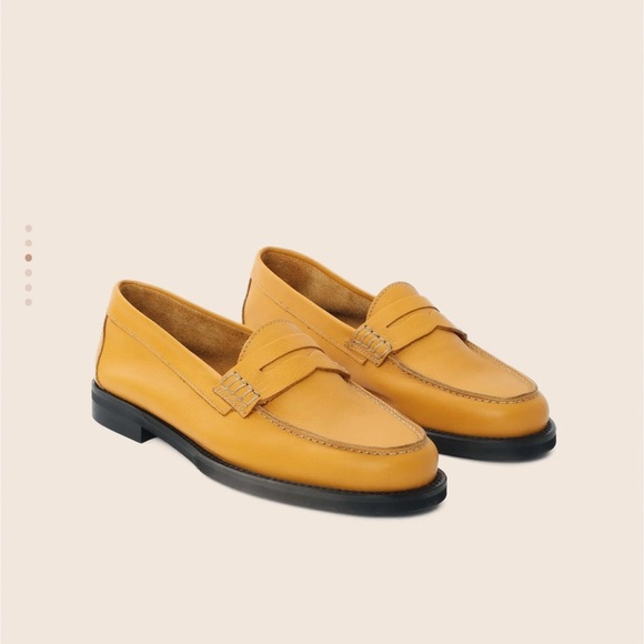 MAGUIRE Napoli Leather Penny Loafer in Dijon - Picture 3 of 10